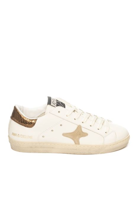 Beige/white leather sneaker AMA BRAND DELUXE | 2907SNK-BEIGE